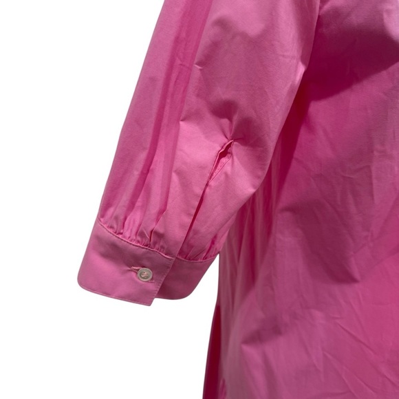 MARELLA BY MAX MARA Women’s Size 2 Pink Summer Collared Shirt Dress Cotton NEW - Picture 12 of 16